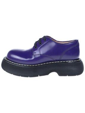 Bottega Veneta the Bounce Swell Lace Up Shoe Derby Dress Shoes Purple